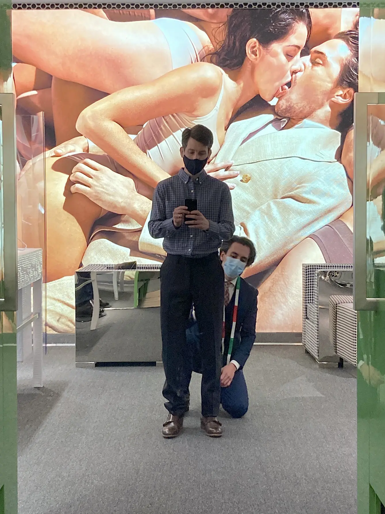 Jared taking measurements