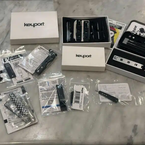 Keyport Products Placed on a Marble Top