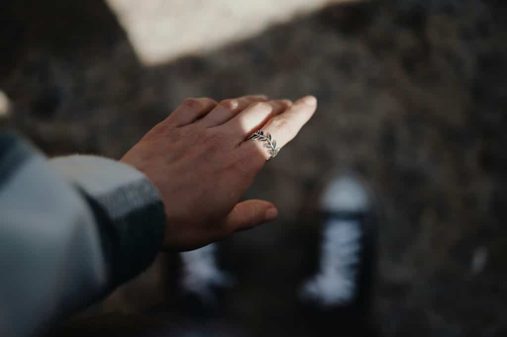 A man wearing a ring