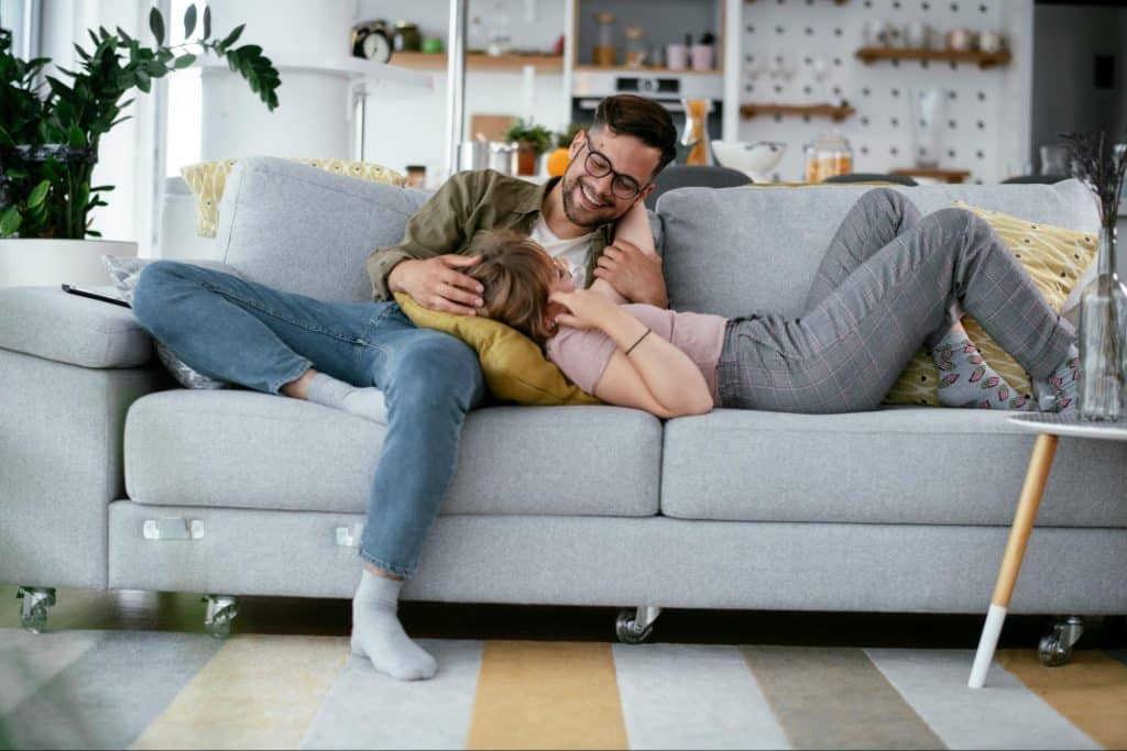 A man and woman together