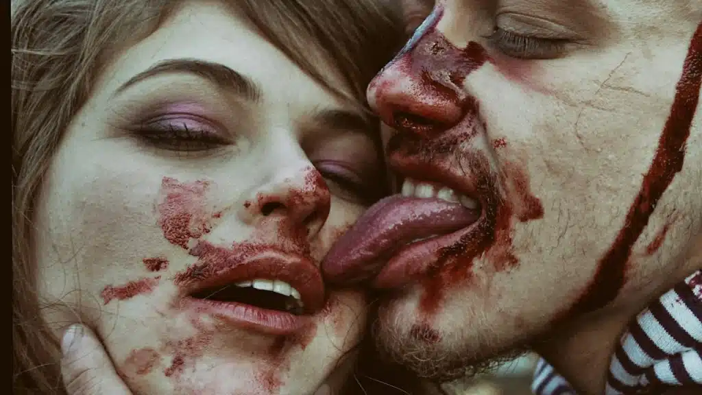 A couple dressed as Zombies.
