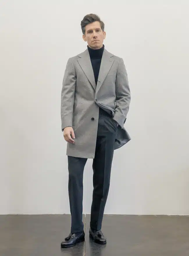 Suitsupply overcoat turtleneck