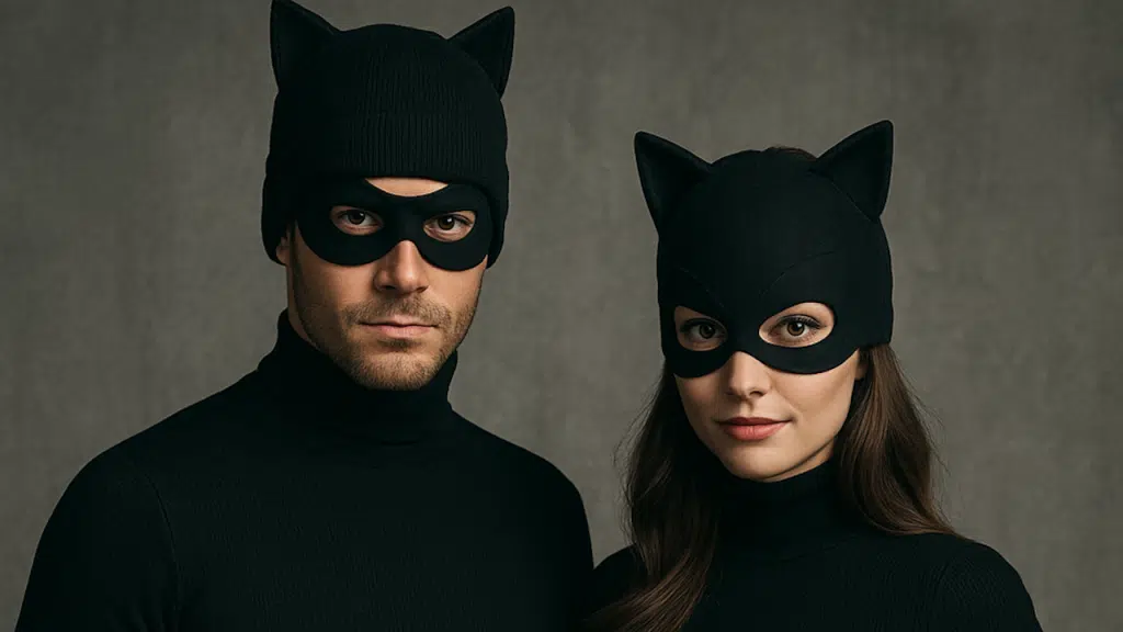 A couple dressed as Car Burglars.